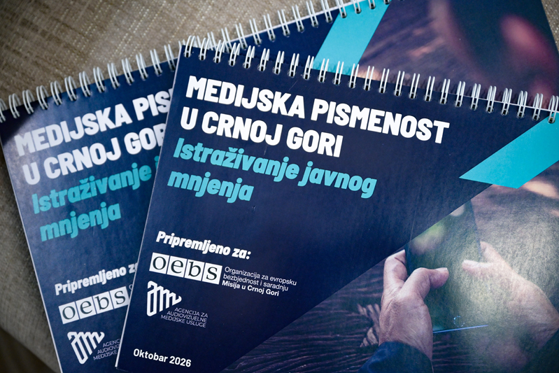 Predstavljanje rezultata istraživanja o medijskoj pismenosti u Crnoj Gori, oktobar 2026